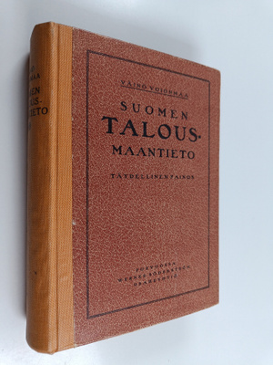Väinö Voionmaa : Suomen talousmaantieto