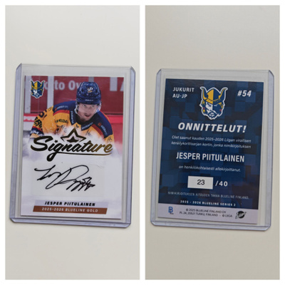 Jesper Piitulainen Gold Signature Blueline