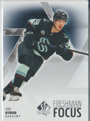 Jani Nyman 25-26 SP Authentic #FF-19 Freshman Focus