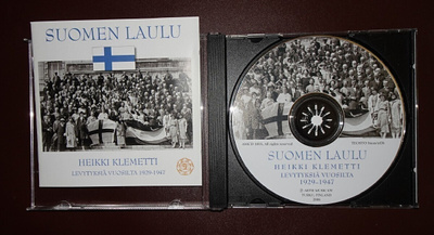 cd, Suomen laulu, johtaa Heikki Klemetti. Levytyksiä 1929-47