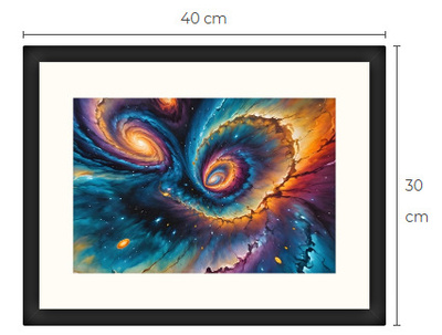 Uusi galaxi Sci-Fi Science Fiction print 30 cm x 40 cm