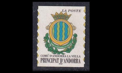 Andorra Fr 547 ** Käyttösarja vaakuna Anddorra La Vella (2