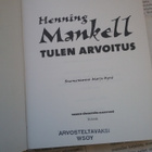 Henning Mankell - Tulen arvoitus (sid.) - pikkukuva 2