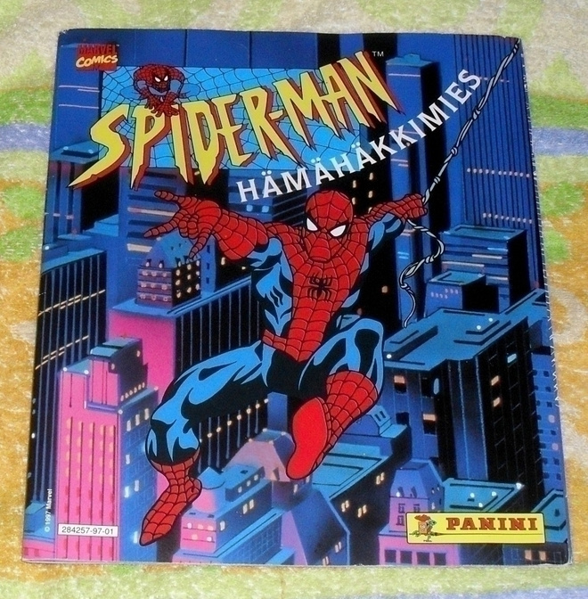 Spider-Man Hämähäkkimies Panini tarra-abumi