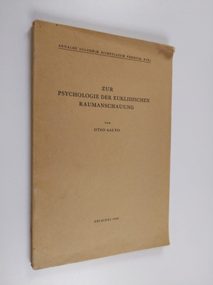 Osto Aalto : Zur psychologie der euklidischen raumanschaung