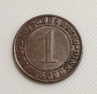 Saksa 1 Pfennig 1929E