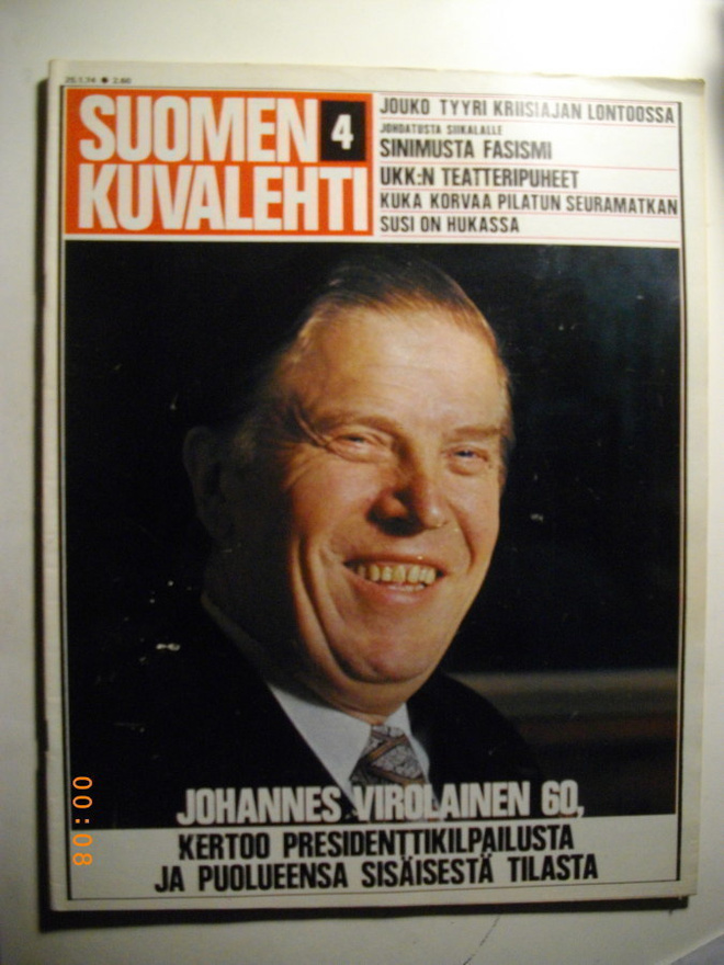 Suomen Kuvalehti Nro 4/1974. (6.3)