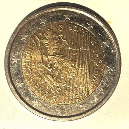 2 Eur - Georg Henrik von Wrightin syntymästä 100 v - 2016