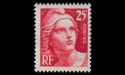 Ranska 702 ** Marianne 25 Fr (1945)