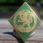 Leijona merkki, Emalinen. Halkaisija - 21. Ehjät emalit ja l - pikkukuva 1