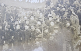 VANHA Valokuva Venäjän Vallankumous Helsinki Matruusit 1917