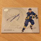 2024-25 UD Premier Zach Benson Penmanship Auto - pikkukuva 1