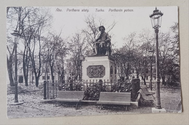 Turku, Porthanin patsas kukitettuna, p. 1913 + numerol.