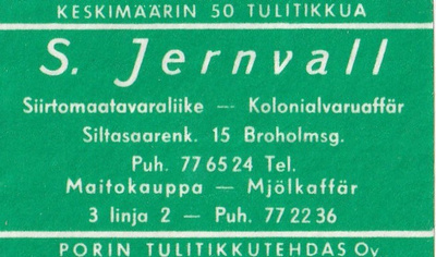 Helsinki, S, Jernvall b517