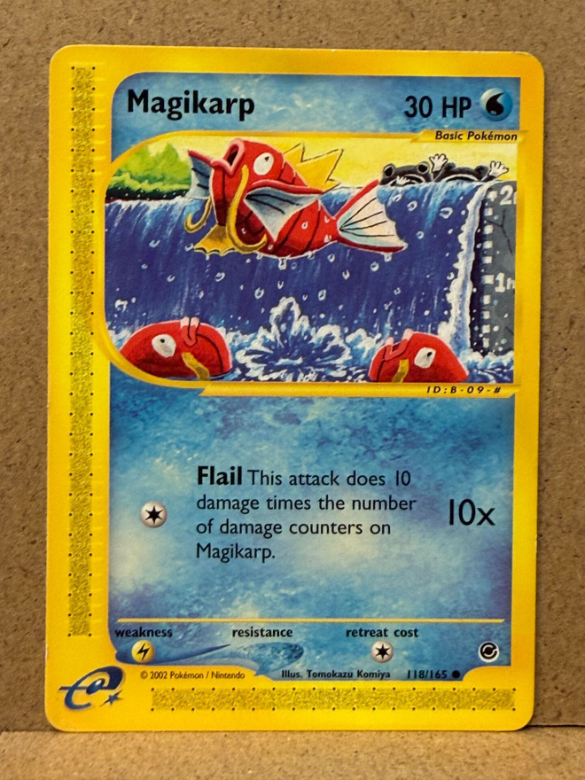 Pokémon Magikarp 118/165 – Expedition 2002 – e-Reader