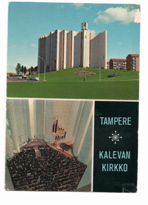 Tampere: Kalevan kirkko ulkoa ja sisältä