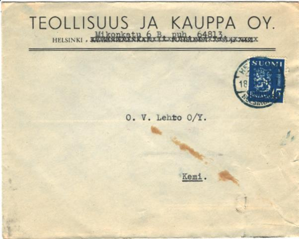 FIRMAKUORI TEOLLISUUS JA KAUPPA OY HELSINKI