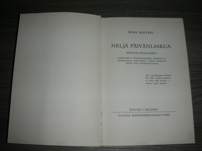 Waltari: Neljä päivänlaskua