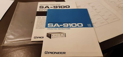 Pioneer SA-9100 alkup. ohjekirjaat + iso juliste 70 x 50 cm