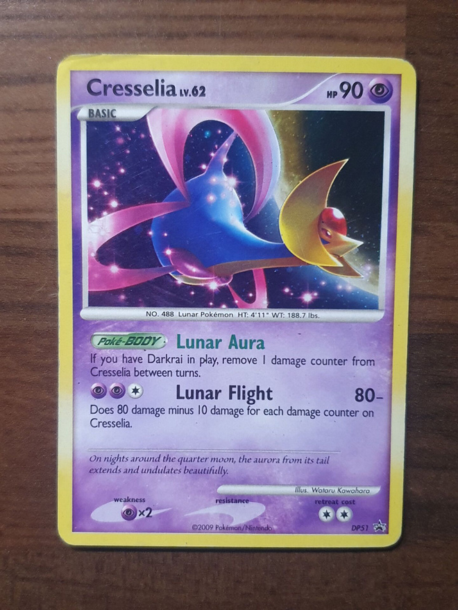 Pokemon Cresselia Lv.62 DPPR 51 Holo