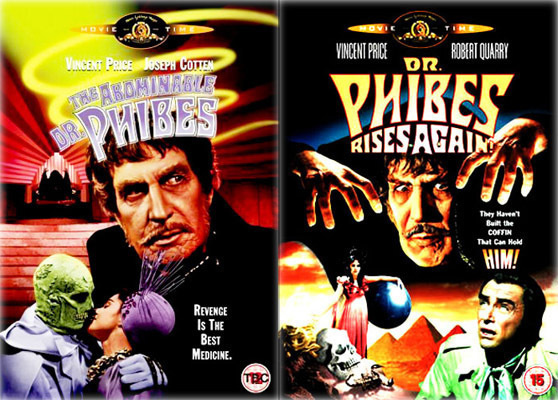 Abominable Dr. Phibes 1 + 2, 1971-72 Vincent Price P Cushing