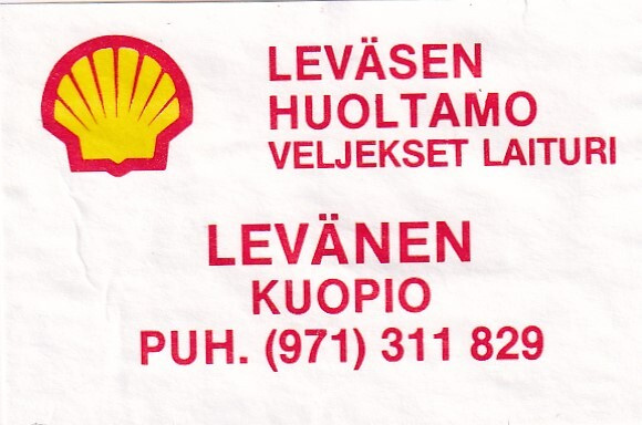Kuopio, Leväsen Huoltamo, Veljekset Laituri,  SHELL   s19