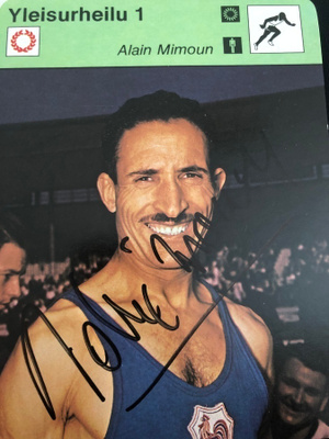 Alain Mimoun nimikirjoitus