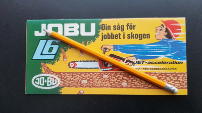 JOBU L6 moottorisaha esite 1969