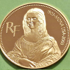 Ranska, Mona Lisa 1/2 oz kultaraha kullan hinnalla. Hyvä. - pikkukuva 1
