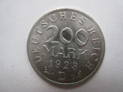 Saksa Weimar 200 mark 1923