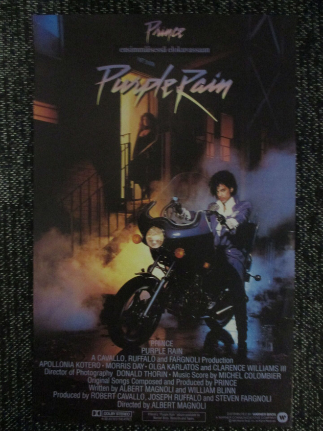 Purple Rain (1984) - vanha elokuvajuliste - Prince