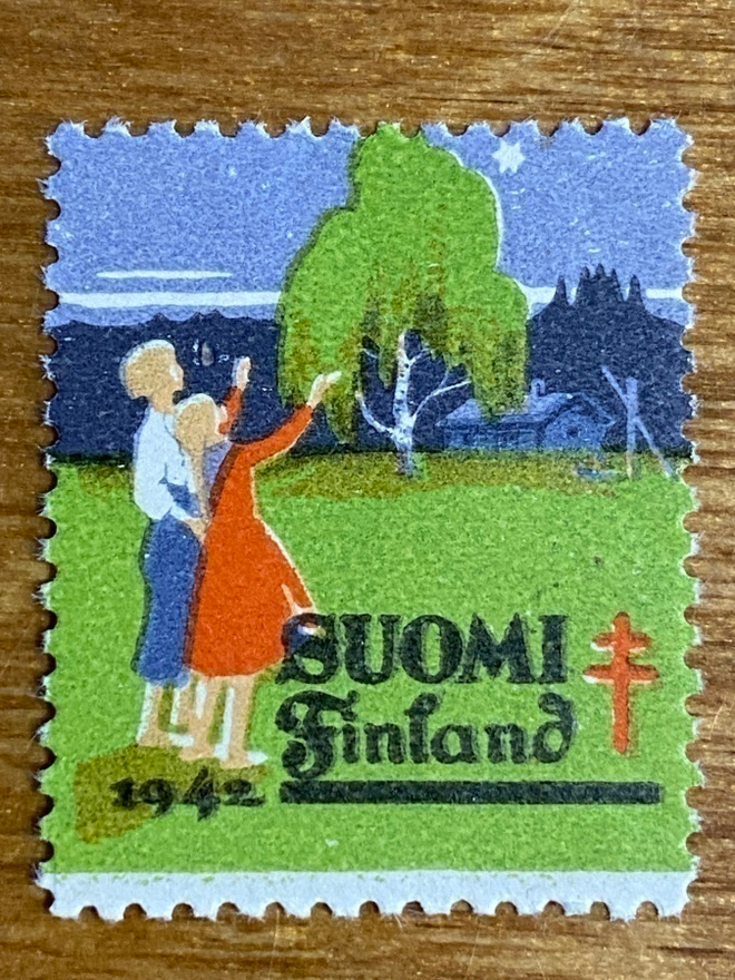 JOULUMERKKI KOIVU JA TÄHTI 1942**