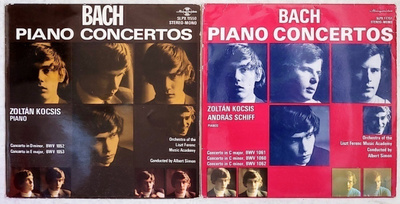 BACH • KOCSIS • SCHIFF – Pianokonserttoja - 2 LP:tä 1976/77