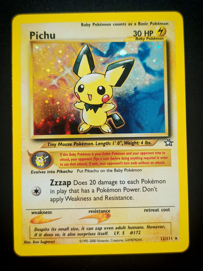 Pokemon kortti Pichu Neo Genesis holo