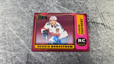 Henrik Borgström 2018-19 OPC Platinum Red Rainbow Auto