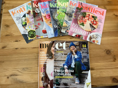 Lehtipaketti Kotiliesi,ET-lehdet 10 kpl