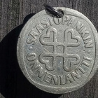 Onnenlantti. Hopeavärinen. Halkaisija - 27 mm. Hyväkuntoinen - pikkukuva 2