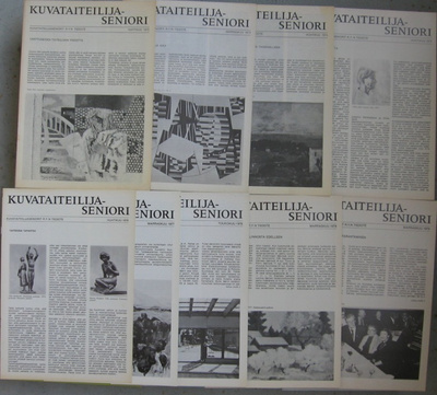 Kuvataiteilijaseniori - 9 tiedotetta 1973 - 1979.