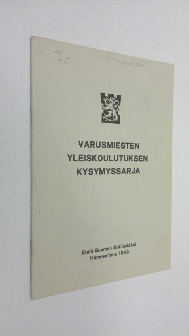 kysymyssarja. : Varusmiesten yleiskoulutuksen kysymyssarja