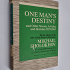 Mihail Solohov : One man's destiny and other stories, art... - pikkukuva 1
