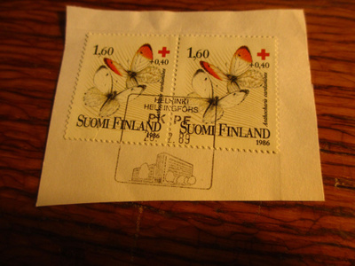 suomi pm leike 1,60 + 0,40 auroraperhonen - pari