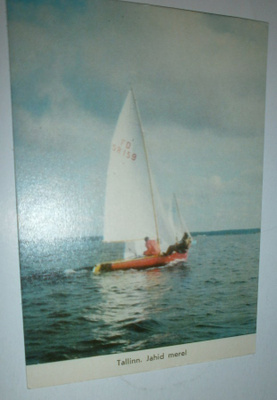 Tallinn, purjeveneet kaupungin edustalla 1975, ei p.