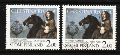 1990 Helsingin Yliopisto 300v 2,00mk leimattu ja **merkit