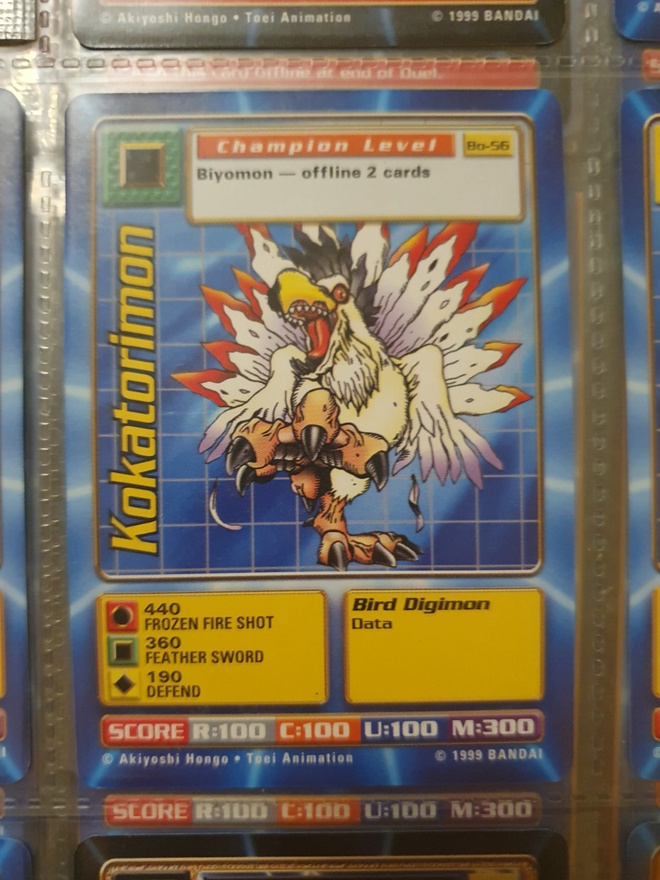 [Mint] 1999 Bandai Digimon - Non Holo card Bo-56