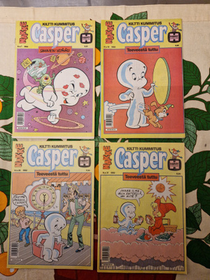 Casper 1992 sarjakuvat 4kpl .HIENOT
