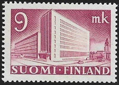 1942 M-30 Postitalo 9 mk  karmiininlila ** Lape 268 SP Lm2