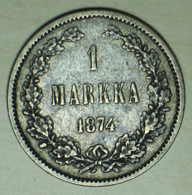 1874 SUOMI 1 markka