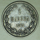 1874 SUOMI 1 markka - pikkukuva 1