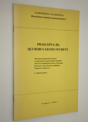Praecepta iis, Qui rebus gestis student : muutamia hajami...