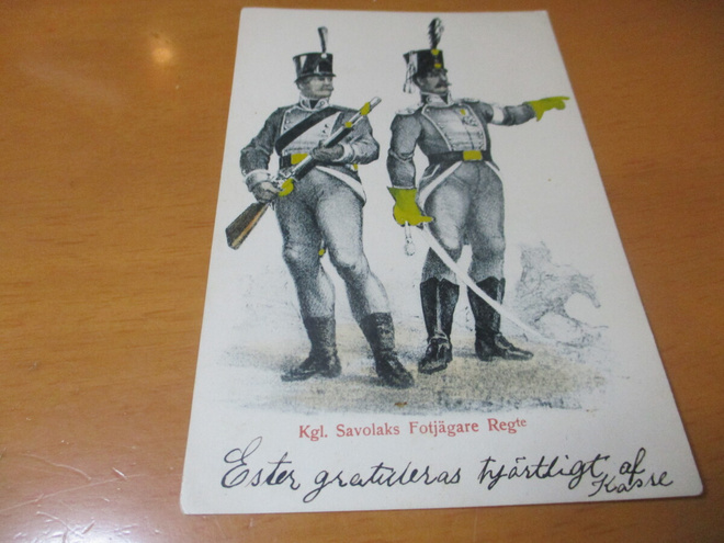 savolaks Fotjägare Regte  np n 1903